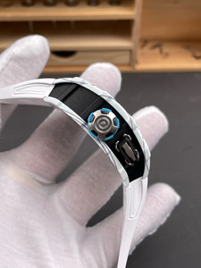 3503 Best-selling Luxury White Carbon Fiber <b>Skeletonized</b> Top-quality Openwork Tourbillon <b>Automatic</b> Mechanical <b>Watch</b> for Men - Product Image 4