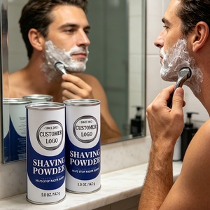Shaving Powder Paper Tube Paper Cylinder Packaging Powder Can Moisture-proof Metal Lid Custom Packaging - Product Image 1