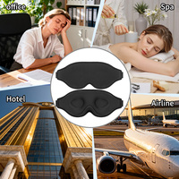 Masque de sommeil de luxe pour les dormeurs sur le dos et sur le côté, zéro pression oculaire, bandeau de nuit, cache-œil, bloque la lumière, masque de sommeil 3D
