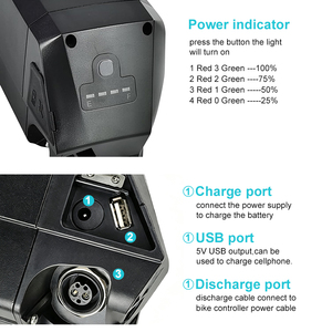 Batterie lithium Ebike Dorado 21700 36V 20Ah 25Ah 30Ah, batterie intégrée dans le cadre pour vélo électrique à pneus larges - Product Image 3