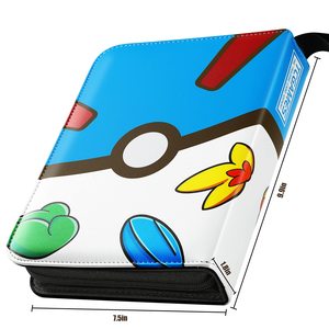 Hộp Đựng Trò Chơi Giao Dịch Bộ Sưu Tập Go <span class=keywords><strong>Plus</strong></span> Bằng Da PU Hộp Đựng Thẻ Tô Màu Poke Mon Sách Sắp Xếp Album Có Tay Áo - Product Image 3