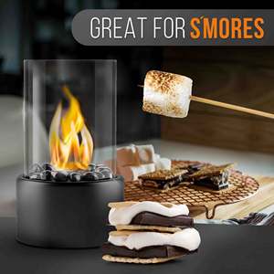 Accessoires personnalisés Cheminée de table ronde <span class=keywords><strong>Bio</strong></span> Ethanols Cheminée d'intérieur - Product Image 4