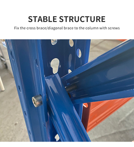 Estantería Metálica Industrial Apilable de Alta Resistencia, Estantería de Acero sin Pernos, Ajustable, Capacidad de Carga de 1000 kg/Nivel, Almacenamiento para Almacén - Product Image 6