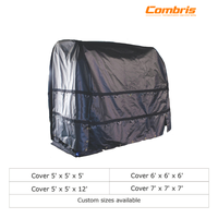Bâche enroulable en PVC enduit 480 g/m², noire, imperméable, avec bord renforcé pour camion plateau