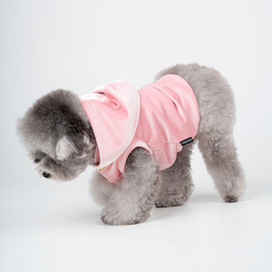 Velvet Cotton Dog & Cat <b>T</b>-<b>Shirt</b> Sleeveless Custom Pet Clothing Soft Structured Fabric Crystal Neckline Stretchable Summer - Product Image 5