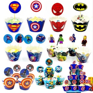 Décorations de cupcakes sur le thème des super-héros, cadeau pour les fans d'anime et les enfants, fournitures pour fêtes d'anniversaire - Product Image 5
