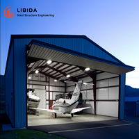 Prix d'usine – Service de soudage pour structure d'hangar d'aviation en acier à grand espace, conforme aux normes ASTM, pour l'entretien aéronautique léger industriel