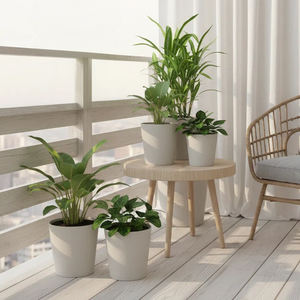 Maceta Leizisure Jepson Retro Creativa de Resina de Magnesio, Personalizada, con Diseño de Hoja de Tigre, Grande, con Autorriego - Product Image 4