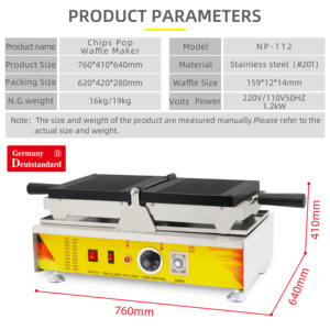 220V /110V Biscuit <span class=keywords><strong>Stick</strong></span> Waffle Máy khoai tây chiên hình waffle <span class=keywords><strong>maker</strong></span> - Product Image 3