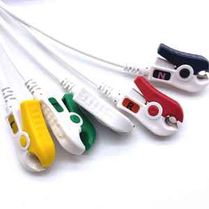 สาย <span class=keywords><strong>ECG</strong></span> 5พินสำหรับอุปกรณ์การดูแลสุขภาพแบบมืออาชีพ - Product Image 3