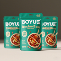 Sachet Doypack haute résistance à la chaleur pour repas prêts à consommer, soupes et sauces, emballage stable pour autoclave