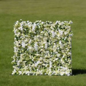 Mur de fleurs artificielles sur mesure de qualité supérieure, décoration moderne pour scène de mariage, accessoire floral pour cérémonie de mariage et décoration d'événements - Product Image 4