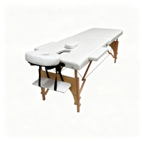Table de massage moderne ultra-stable avec hauteur réglable, lit facial portable pliable en deux, sac de transport offert et appui-tête réglable