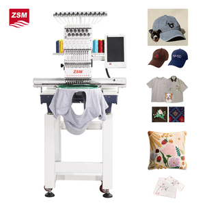 Computer 12 Needles <b>Clothes</b> Embroidery <b>Machine</b> Flat T-shirt Automatic Embroidery <b>Machine</b> 1 Head Cloth Sewing Embroidery <b>Machine</b> - Product Image 1