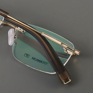 Jiojewカスタム医療処方レンズメンズビジネススタイル超軽量チタンリムレス眼鏡光学フレーム眼鏡 - Product Image 6