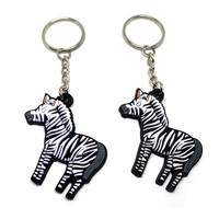 Porte-clés en caoutchouc souple PVC 3D personnalisé pour souvenirs et cadeaux