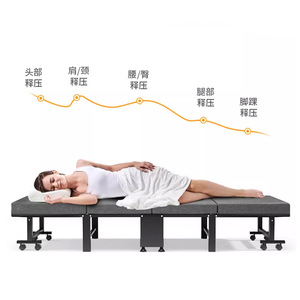 BetoCi Folding Bed Single Size Foldable Nap Bed With Wheels For Office Or Home Use - Product Image 3