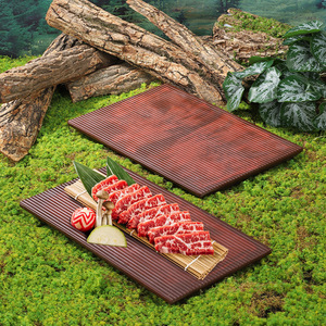 Plateau créatif pour bœuf Wagyu, carré ou rectangulaire, style japonais, pour barbecue, hot pot, vaisselle de table, service de café et de thé pour hôtel - Product Image 2