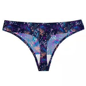 <span class=keywords><strong>Perizoma</strong></span> in seta di ghiaccio da <span class=keywords><strong>ragazza</strong></span> intimo sportivo sottile traspirante a vita bassa stampato senza cuciture - Product Image 6