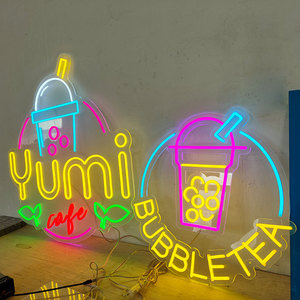 Thé au lait Boba Juicy <span class=keywords><strong>Bubble</strong></span> <span class=keywords><strong>Tea</strong></span> Enseigne au néon Enseigne lumineuse personnalisée Logo Led Signalisation <span class=keywords><strong>Bubble</strong></span> <span class=keywords><strong>Tea</strong></span> Enseigne au néon - Product Image 2