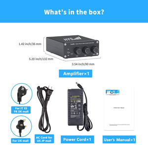 Geekhys — amplificateur Audio stéréo à 2 canaux, récepteur <span class=keywords><strong>Mini</strong></span> Hi-Fi <span class=keywords><strong>classe</strong></span> <span class=keywords><strong>D</strong></span>, amplificateur intégré 2.0CH pour haut-parleurs domestiques 100W - Product Image 6