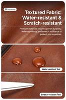 Tas Clutch Kulit PU Pria Minimalis Modern, Penutup Ritsleting, Tahan Air, Multifungsi, Tas Perlengkapan Mandi untuk Perjalanan, Pilihan Logo Kustom