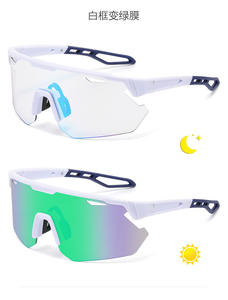 <span class=keywords><strong>Lunettes</strong></span> de soleil photochromiques de sport demi-cerclées, coupe-vent, pour <span class=keywords><strong>moto</strong></span>, pour homme et femme, vente en gros à prix réduit - Product Image 5