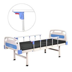 Snow Hospital Bed Stainless Steel <b>Frame</b> With Mattress For Elderly Care Adults - Product Image 2