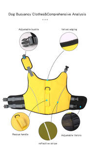 Giubbotto di salvataggio estivo in cotone Pet taglia XL gilet di sicurezza per cani impermeabile con abbigliamento e accessori per cuccioli uso esterno - Product Image 3