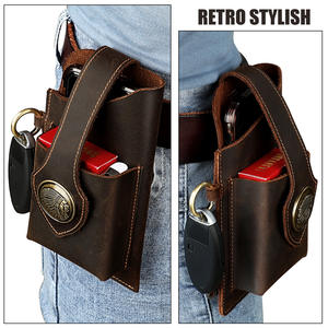 रेट्रो पु चमड़े के सार्वभौमिक बेल्ट पैक बैग लूप कमर होल्स्टर मामले आईफ़ोन सैमसंग हूवी xiai - Product Image 2