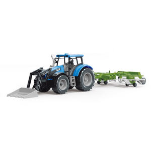 Jouets du Nouvel An 2026, échelle 1/32, 2 en 1, <span class=keywords><strong>tracteur</strong></span> agricole multifonction <span class=keywords><strong>John</strong></span> & Deered pour enfants - Product Image 3