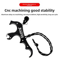 Direct usine JIZHAN Déclencheur de tir à l'arc à 3 doigts haute précision C6 en aluminium à pointe interchangeable pour tir avec arc composé