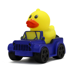 Cadeau de Noël - <span class=keywords><strong>Jouet</strong></span> de bain canard en caoutchouc qui couine avec son, pour <span class=keywords><strong>la</strong></span> salle de bain, motif <span class=keywords><strong>voiture</strong></span> bleue, <span class=keywords><strong>jouet</strong></span> pour enfants - Product Image 4