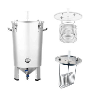 Cuve de fermentation conique en acier inoxydable 30L 60L / Serpentin de refroidissement / Gaine isolante Équipement de brasserie artisanale - Product Image 3