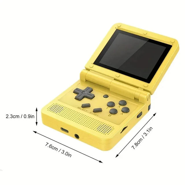 Retro Powkiddy V90 Game Player 3-inch LCD 1020mAh Battery 16GB Memory 15000 Games Clamshell Foldable Handheld Game Console