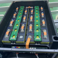 Boîtier de batterie LiFePO4 DIY 314AH 16S RV 15KWH avec écran LCD 4,3' 48V, kit de stockage de batterie au lithium, boîtier de batterie BMS JK V19 280AH