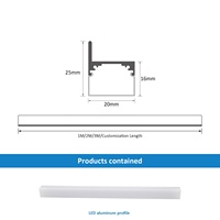 Profilé LED en aluminium noir, canal lumineux en T, surface anodisée, DC 12V, dimmable pour armoire