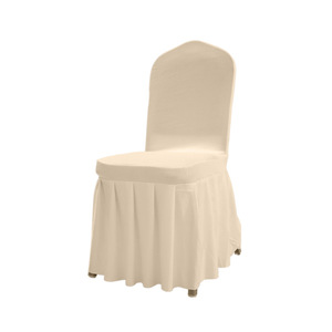 <span class=keywords><strong>Housse</strong></span> <span class=keywords><strong>de</strong></span> <span class=keywords><strong>chaise</strong></span> plissée élastique en gros pour hôtels, mariages et banquets - Product Image 2