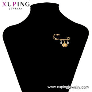 BROS-35 Xuping Mata Keberuntungan Pria dan Wanita, Perhiasan Bros Universal Turki Kuning - Product Image 4