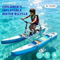 Vélo aquatique à pédales pour enfants, style SUP, ponton flottant plat, cadre en aluminium léger, rangement facile, logo OEM ODM, de Chine, Lumark