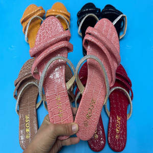 1.2 डॉलर मॉडल sjx020 आकार 36-41 अफ्रीकी गर्म बिक्री उच्च नवीनतम स्लाइपर एड़ी सैंडल प्लेटफॉर्म महिलाओं के फ्लैट जूते और सैंडल - Product Image 4