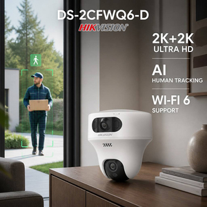 Cámara de Seguridad <span class=keywords><strong>HIK</strong></span> DS-2CFWQ6-D 6MP Wi-Fi 6 de Doble Lente para Interiores, 2K, Seguimiento Inteligente, Detección de Personas y Vehículos, Audio Bidireccional - Product Image 1