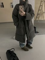 Longue longueur imperméable coupe-vent écologique femmes canard bouffant japonais Style coréen chaud hiver manteau confortable tenue quotidienne