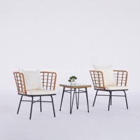 Ensemble de salon design pour jardin, chambre à coucher, ensemble de meubles de jardin, ensemble de canapé de terrasse de jardin, vente chaude aux États-Unis