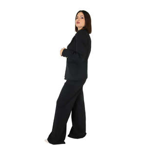 Veste pour femme marron à bouton unique, design à revers, tenue formelle - Product Image 3