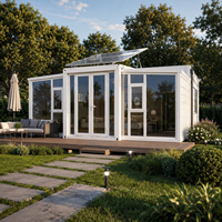 Maison préfabriquée en conteneur, structure en acier durable, installation rapide, pour habitation familiale en ADU dans la cour, maison en conteneur extensible