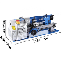 Nouveau produit 870mm * 330mm * 330mm Mini centres de tour: 14 "(350mm) Swing Over Bed: 7" (180mm) Machine Tour manuel Mini tour Machine