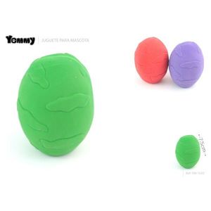 Juguete de huevo para mascotas Yommy, pelota chirriante interactiva de 7.5 cm para perros - Product Image 3
