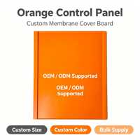 Panneau en plastique acrylique de couleur unie orange vif personnalisé pour la signalétique DIY, la protection et la décoration intérieure – En stock