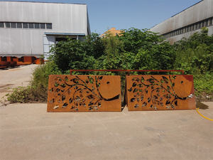 Paravents décoratifs en métal DIY pour cour et séparateurs de pièce - Étanches et résistants aux intempéries, pour intérieur/extérieur, pour salon et usage domestique - Product Image 6